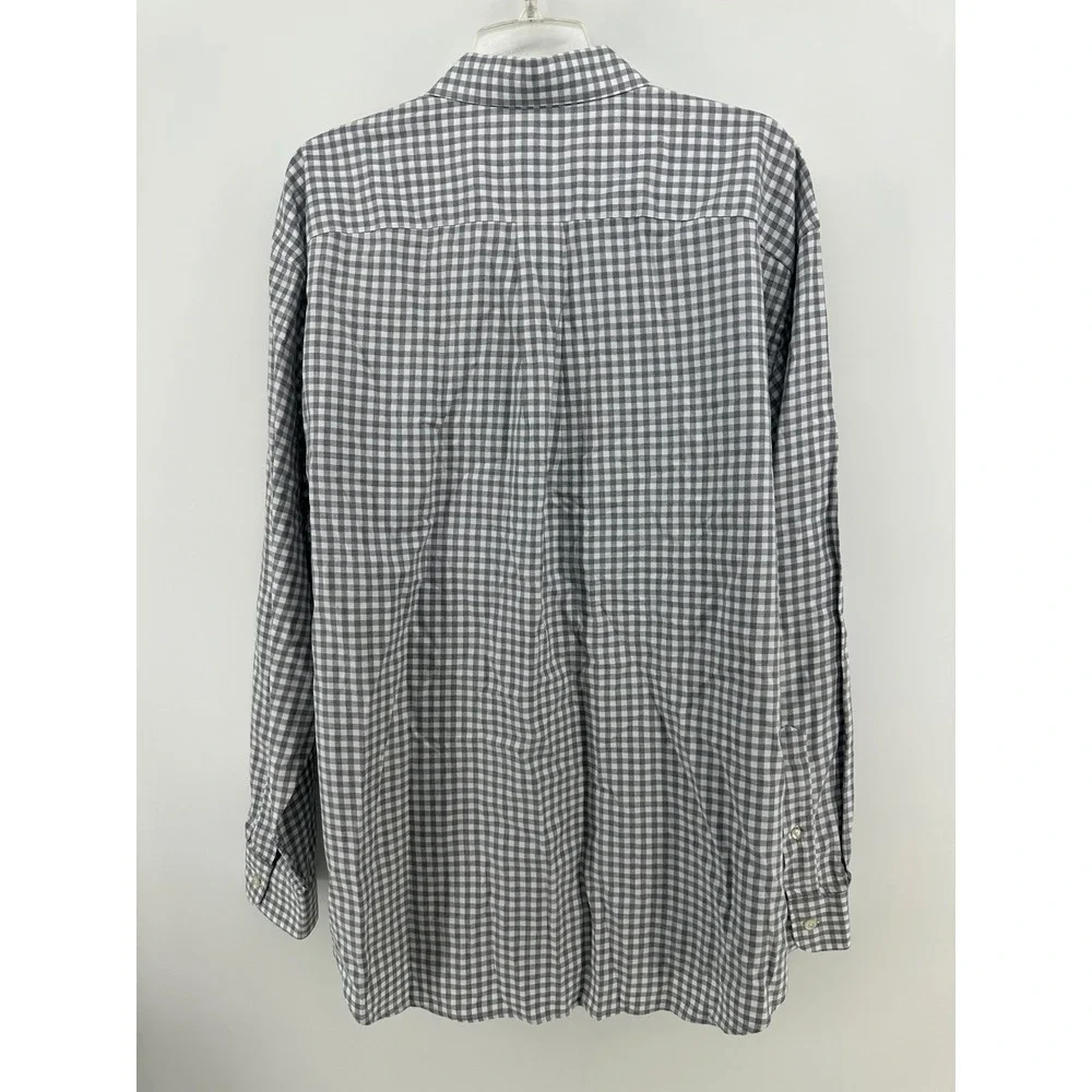 Vineyard Vines Classic Fit Tucker Shirt Mens XL Grey Gingham Cotton Button Down